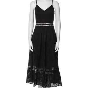 Loveshackfancy dress v-neck black size small